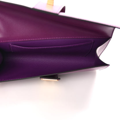 Hermes Tadelakt Medor 23 Clutch Anemone 5 of 7