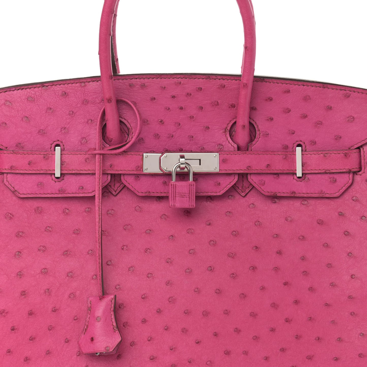 Ostrich Birkin 35 Fuchsia