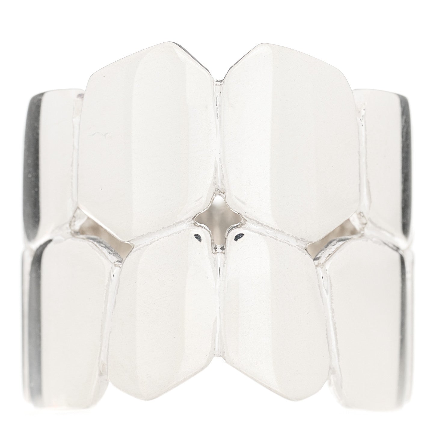 Hermes Sterling Silver MM Niloticus Eclat Ring 50 5.25 1 of 7