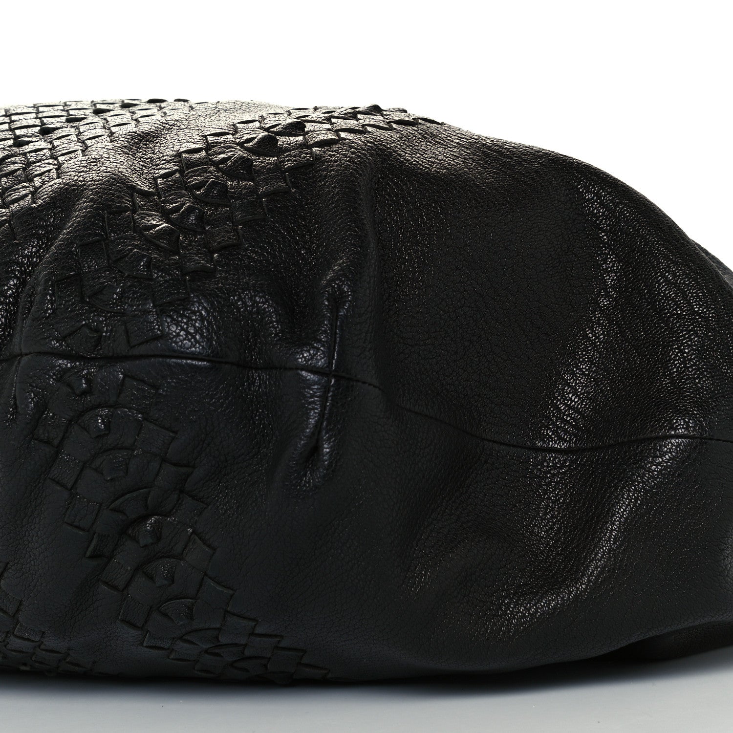 Bottega Veneta Cervo Deerskin Woven Hobo Black 11 of 11