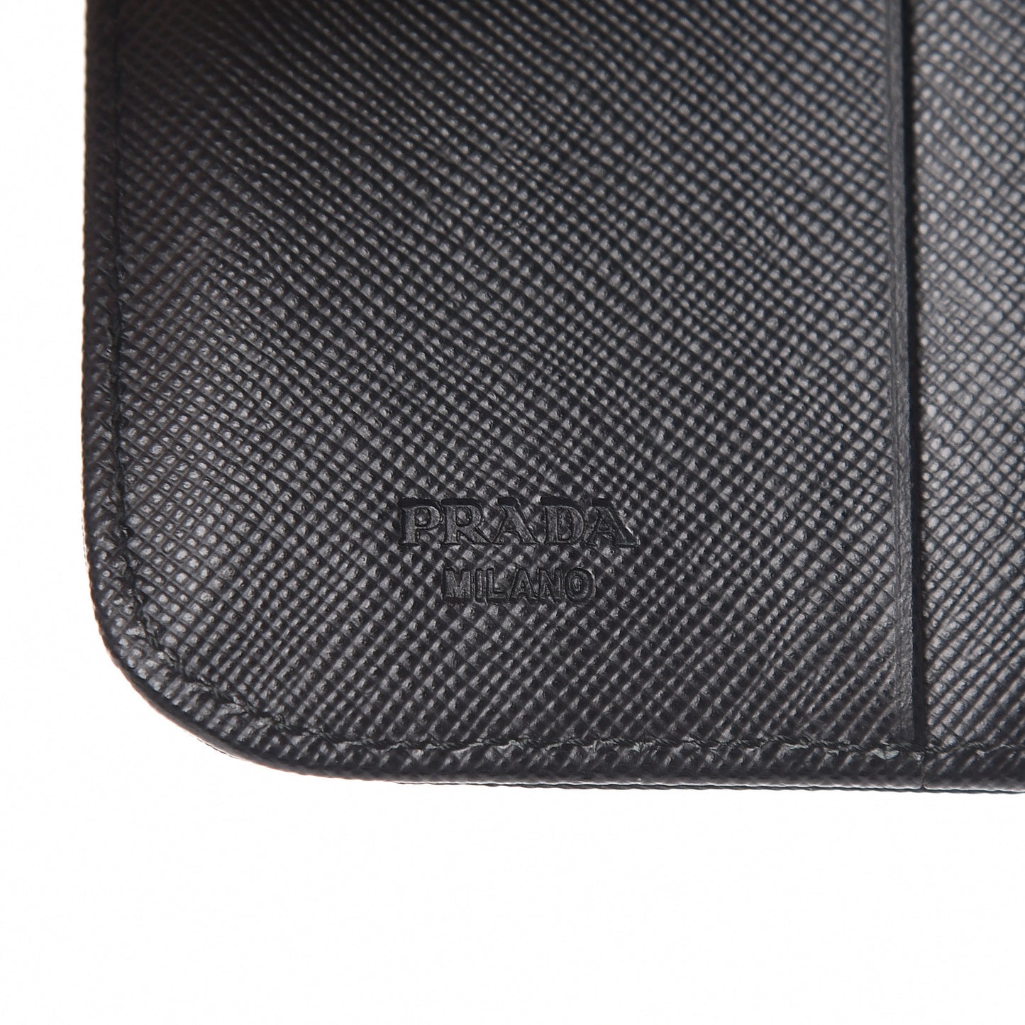 Tessuto Nylon Compact Zip Around Wallet Black