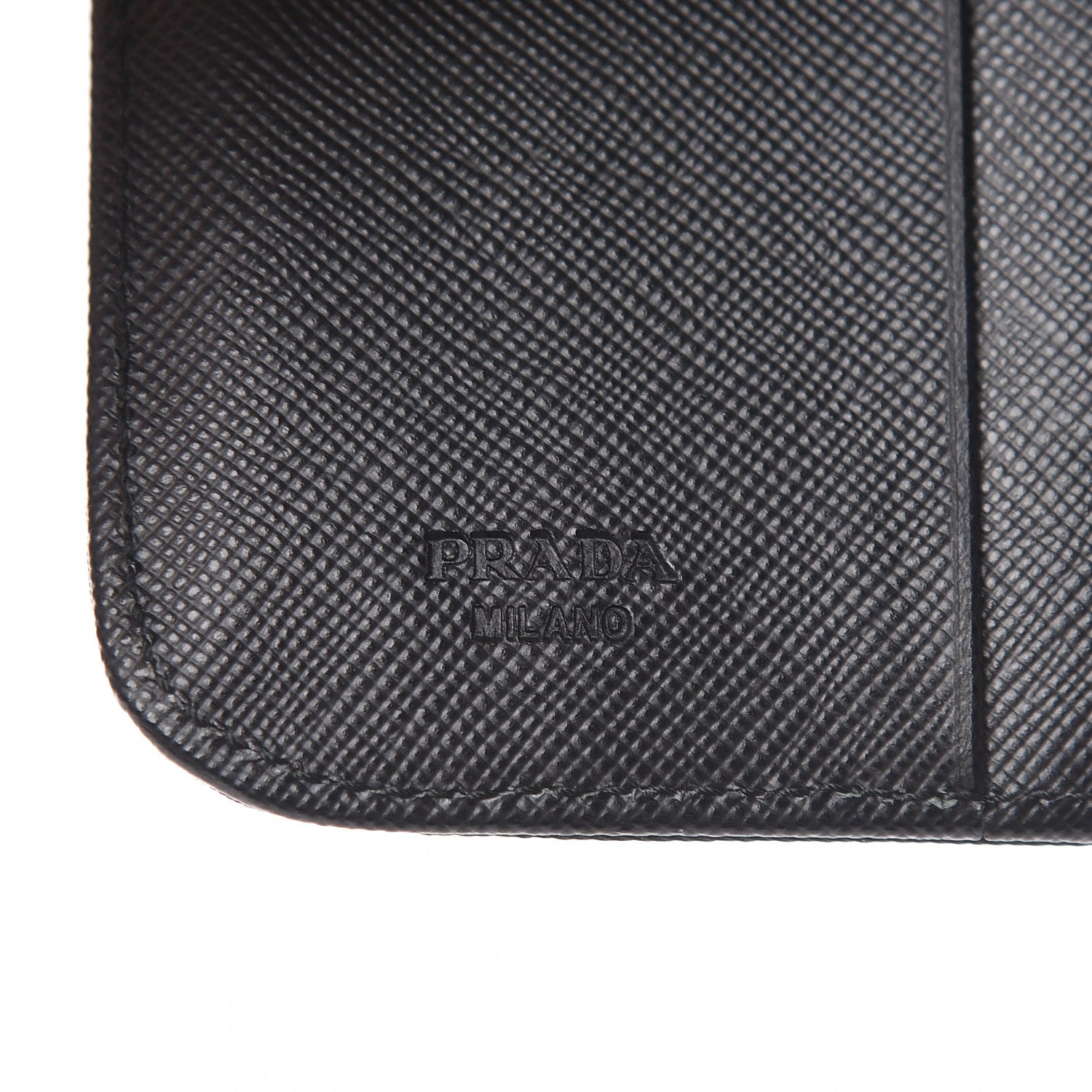 Prada Tessuto Nylon Compact Zip Around Wallet Black 6 of 9