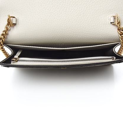 Gucci GG Supreme Monogram Web Queen Margaret Chain Wallet White 5 of 10