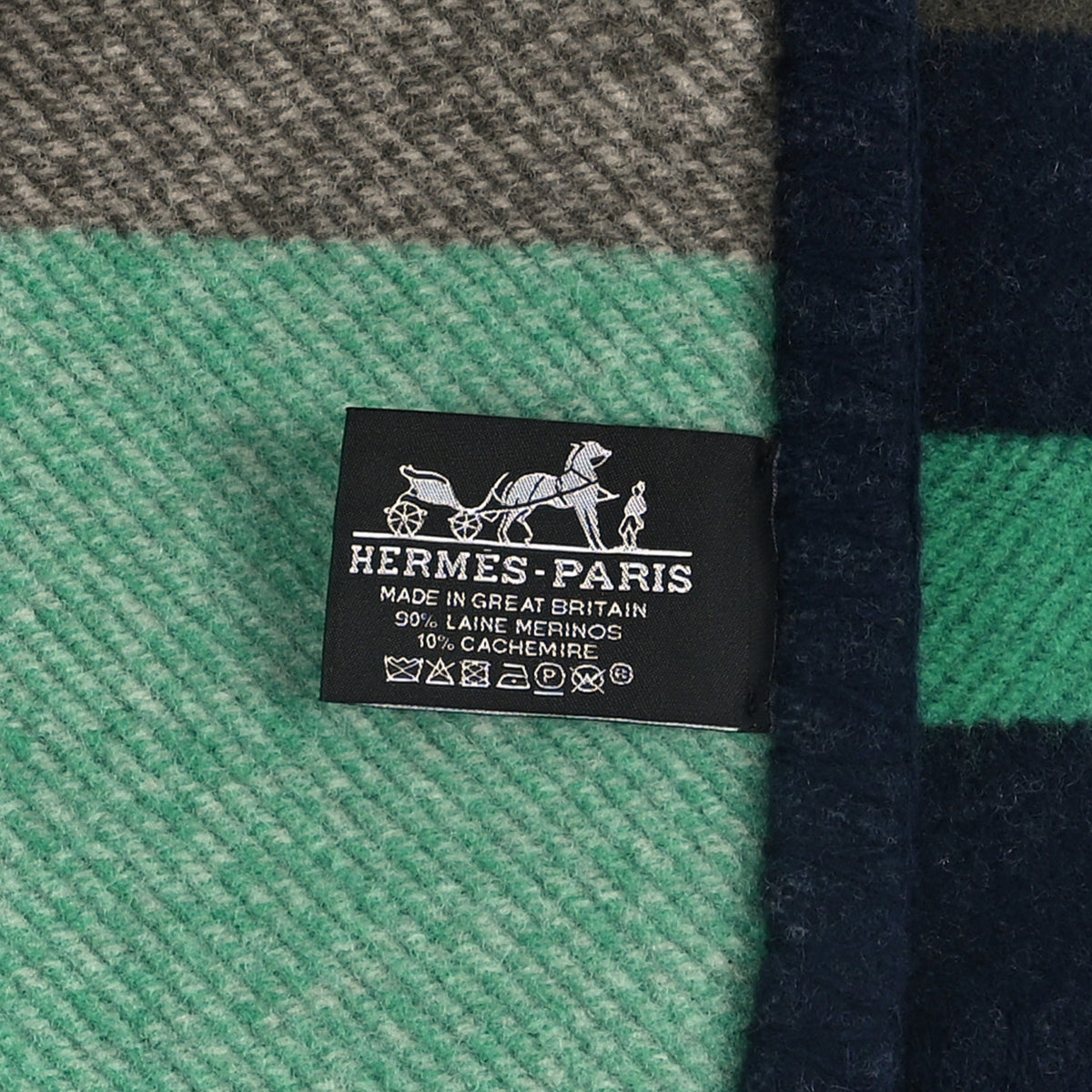 Wool Cashmere Avalon Enigmatic Blanket Navy