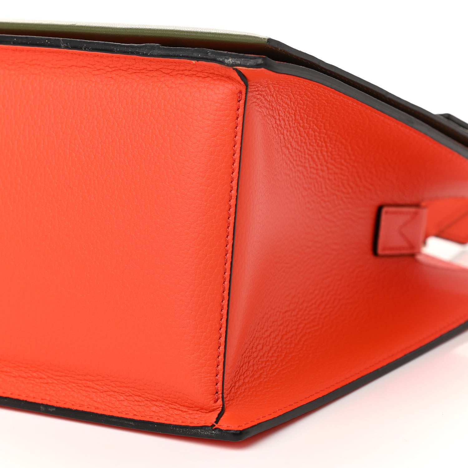 MCM Calfskin Medium Milano Tote Tangerine Tango Winter Mos 9 of 10