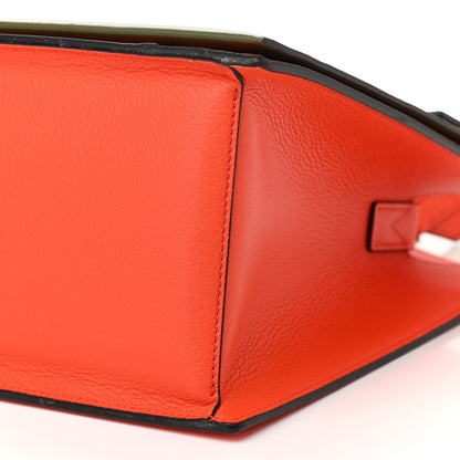 MCM Calfskin Medium Milano Tote Tangerine Tango Winter Mos 9 of 10