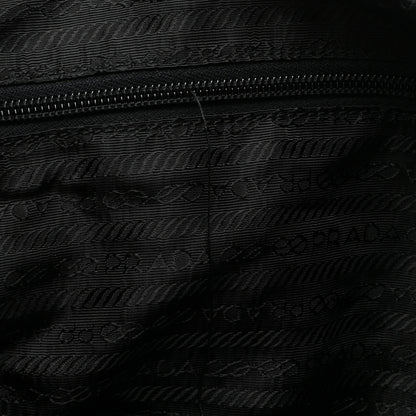 Prada Tessuto Nylon Calfskin Duffle Black 15 of 20