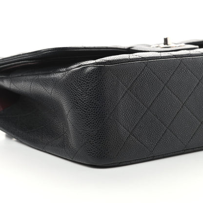 Chanel Caviar Quilted Jumbo Double Flap Black 9 of 13
