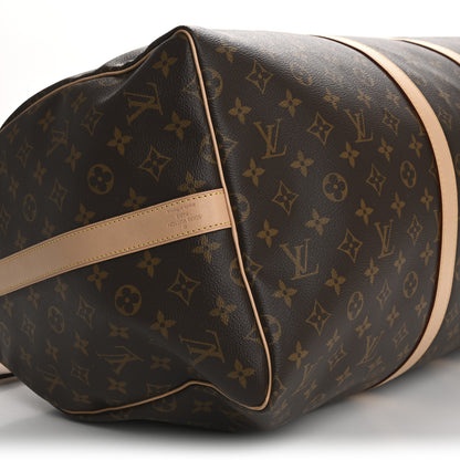 Louis Vuitton Monogram Keepall Bandouliere 55 8 of 12