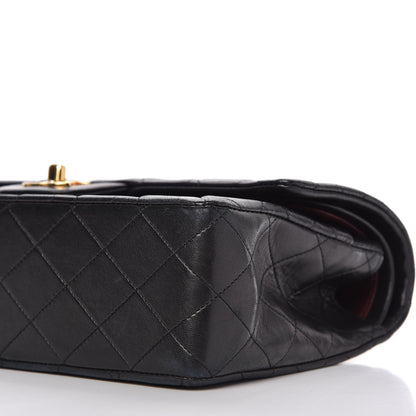 Chanel Lambskin Quilted Medium Double Flap Black 7 of 12