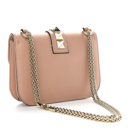 Valentino Garavani Vitello Small Glam Lock Rockstud Flap Skin Sorbet 3 of 12