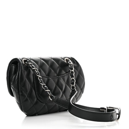 Chanel Calfskin Quilted CC Uniform Flap Belt Bag Black 3 of 15