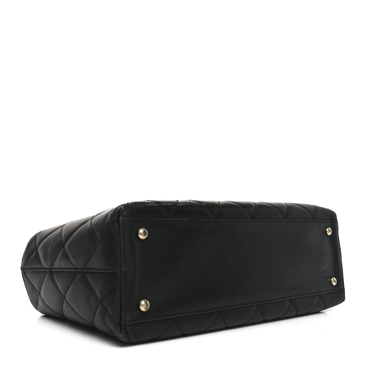 Lambskin Quilted Shoulder Bag Black