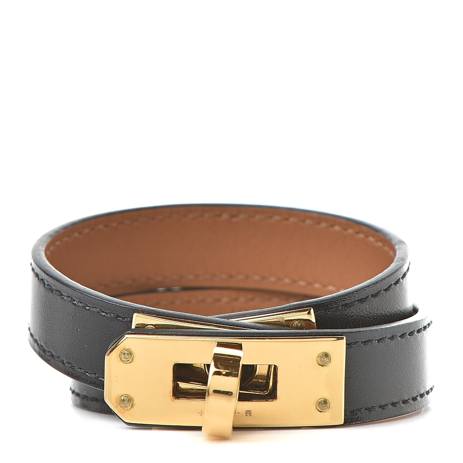 Hermes Box Kelly Double Tour Bracelet XS Black 1 of 7