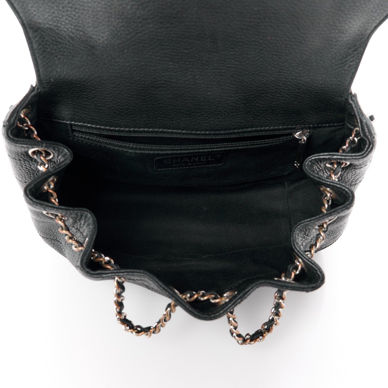 Chanel Calfskin Quilted Jungle Stroll Shoulder Bag Black 5 of 13