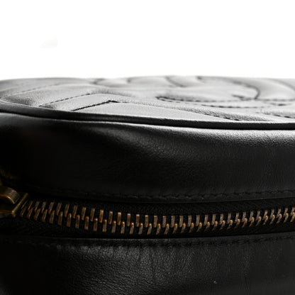Gucci Calfskin Matelasse Mini GG Marmont Chain Shoulder Bag Black 12 of 12