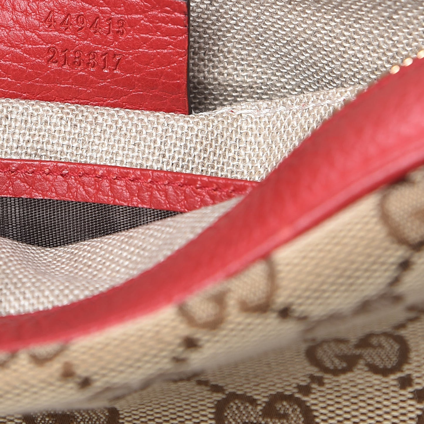 Monogram Mini Bree Messenger Bag Red