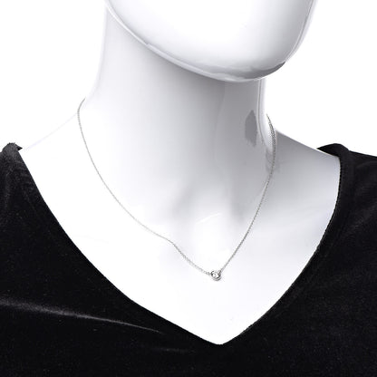 Tiffany Platinum Diamond .33ct Elsa Peretti Diamonds by the Yard Pendant Necklace 2 of 11