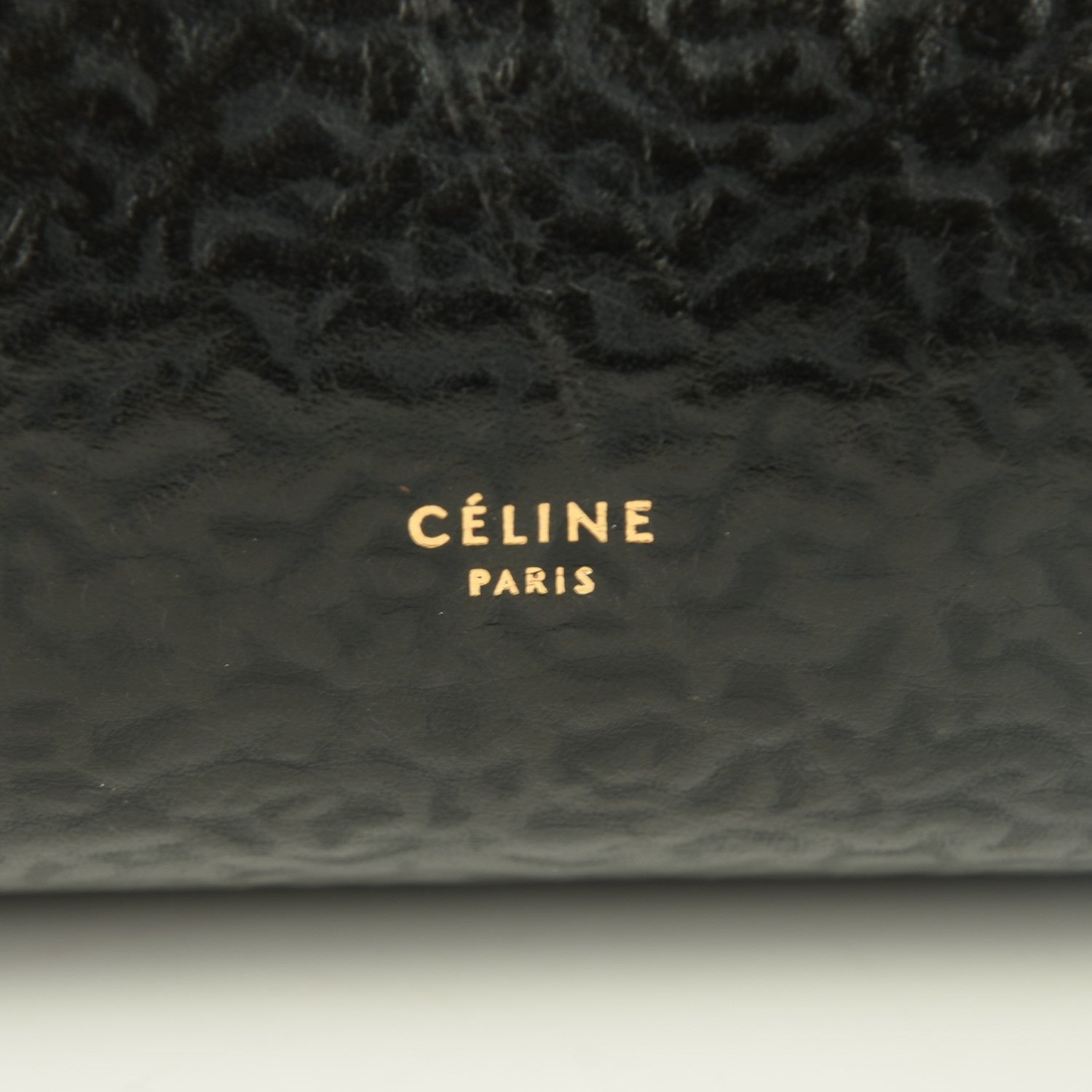 Celine Calfskin Astrakhan Embossed Small Belt Bag Black 5 of 9