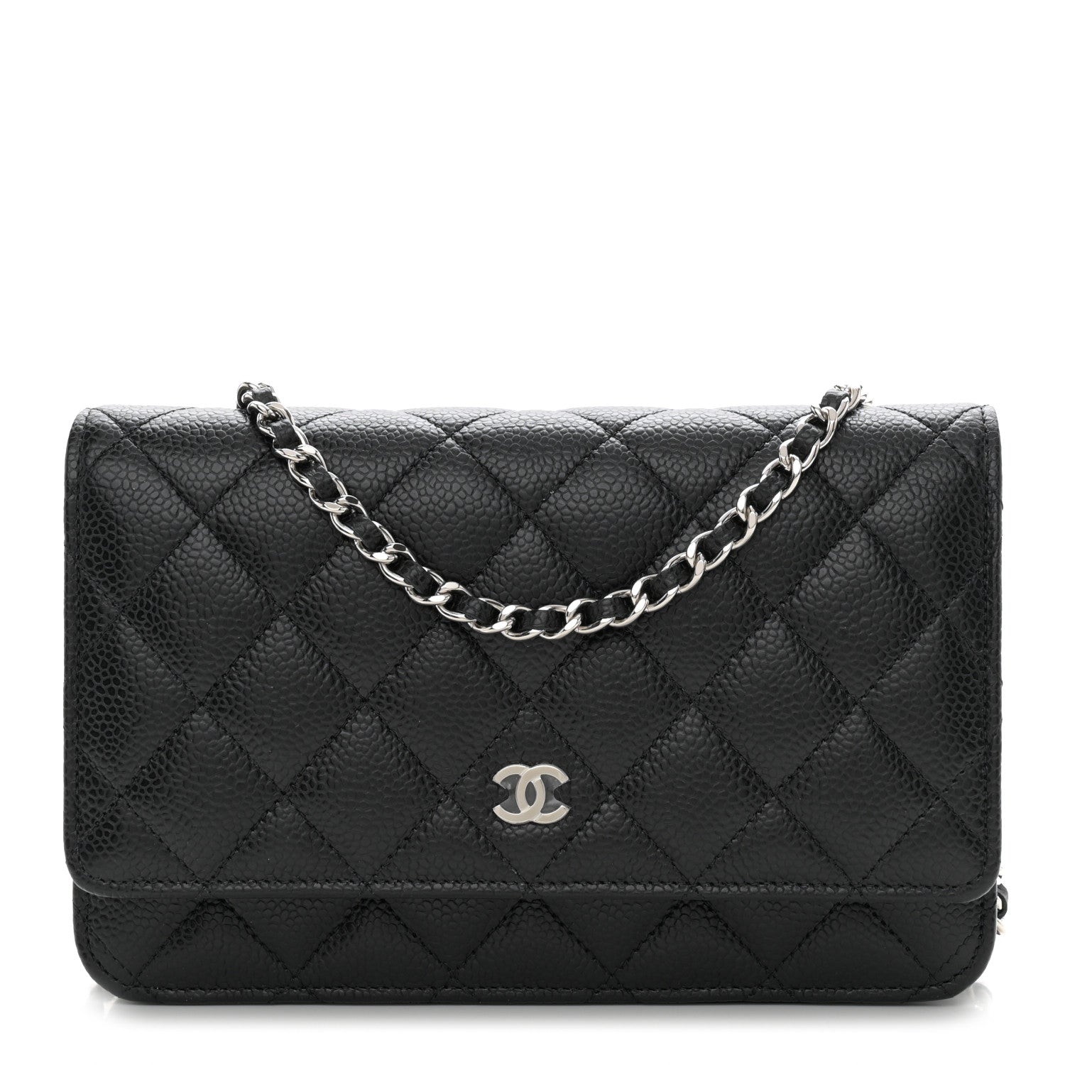 Chanel Caviar Quilted Wallet on Chain WOC Black 1 of 12