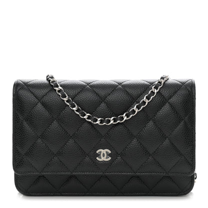 Chanel Caviar Quilted Wallet on Chain WOC Black 1 of 12