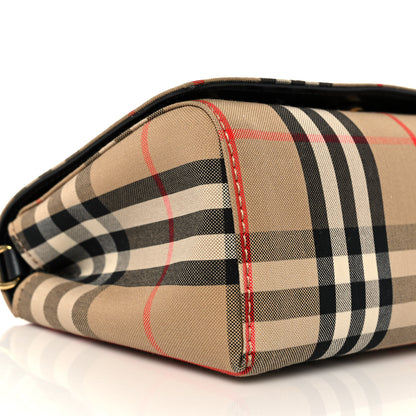 Burberry Vintage Check Hackberry Crossbody Bag Archive Beige Black 7 of 8