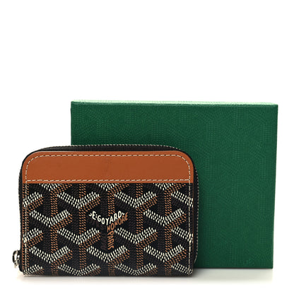 Goyard Goyardine Matignon PM Wallet Black Gold 3 of 8