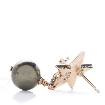 Chanel Pearl CC Star Drop Earrings Pearly Green 9 of 10