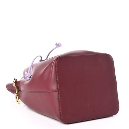 Fendi Vitello Grace Century F is Fendi Stamp Patch Bi-Color Grande Mon Tresor Bucket Bag Barolo Proven Ice 4 of 10