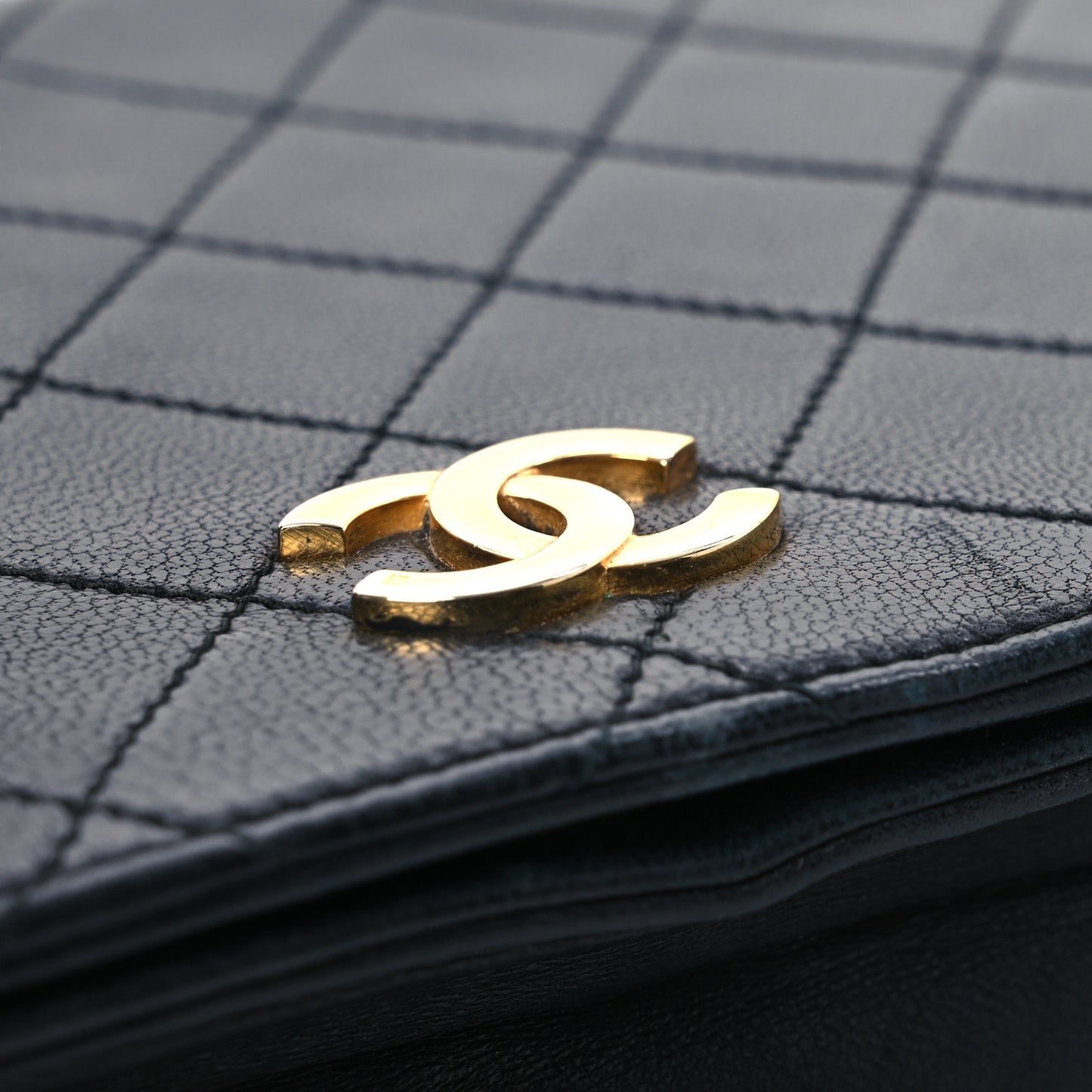 Lambskin Quilted Small Single Flap Bag Black