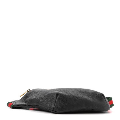 Gucci Grained Calfskin Logo Belt Bag Black 4 of 10