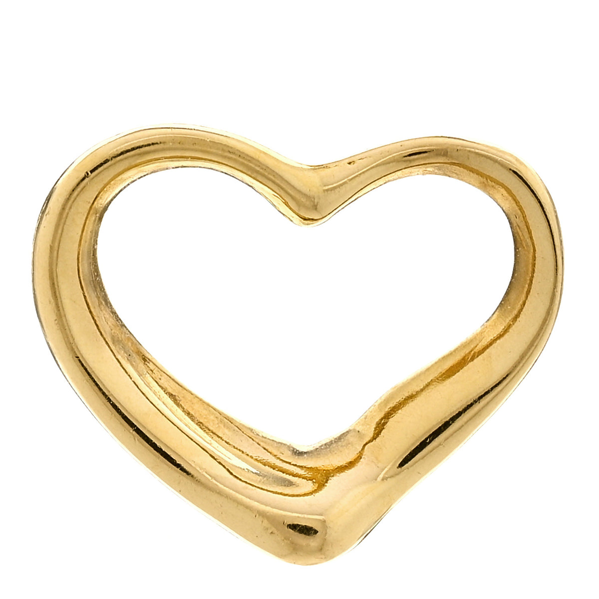 18K Yellow Gold 14mm Elsa Peretti Open Heart Pendant