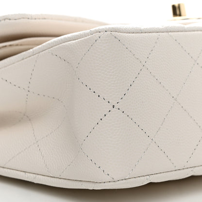 Chanel Caviar Quilted Small Double Flap White 9 of 11