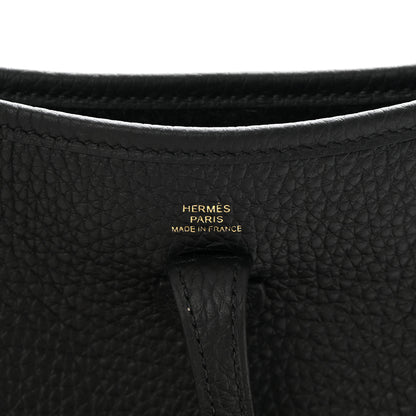 Hermes Taurillon Clemence Evelyne TPM Black 6 of 11