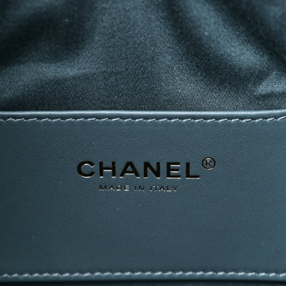 Chanel Suede Quilted Small Chanel 25 Handbag Blue 6 of 11