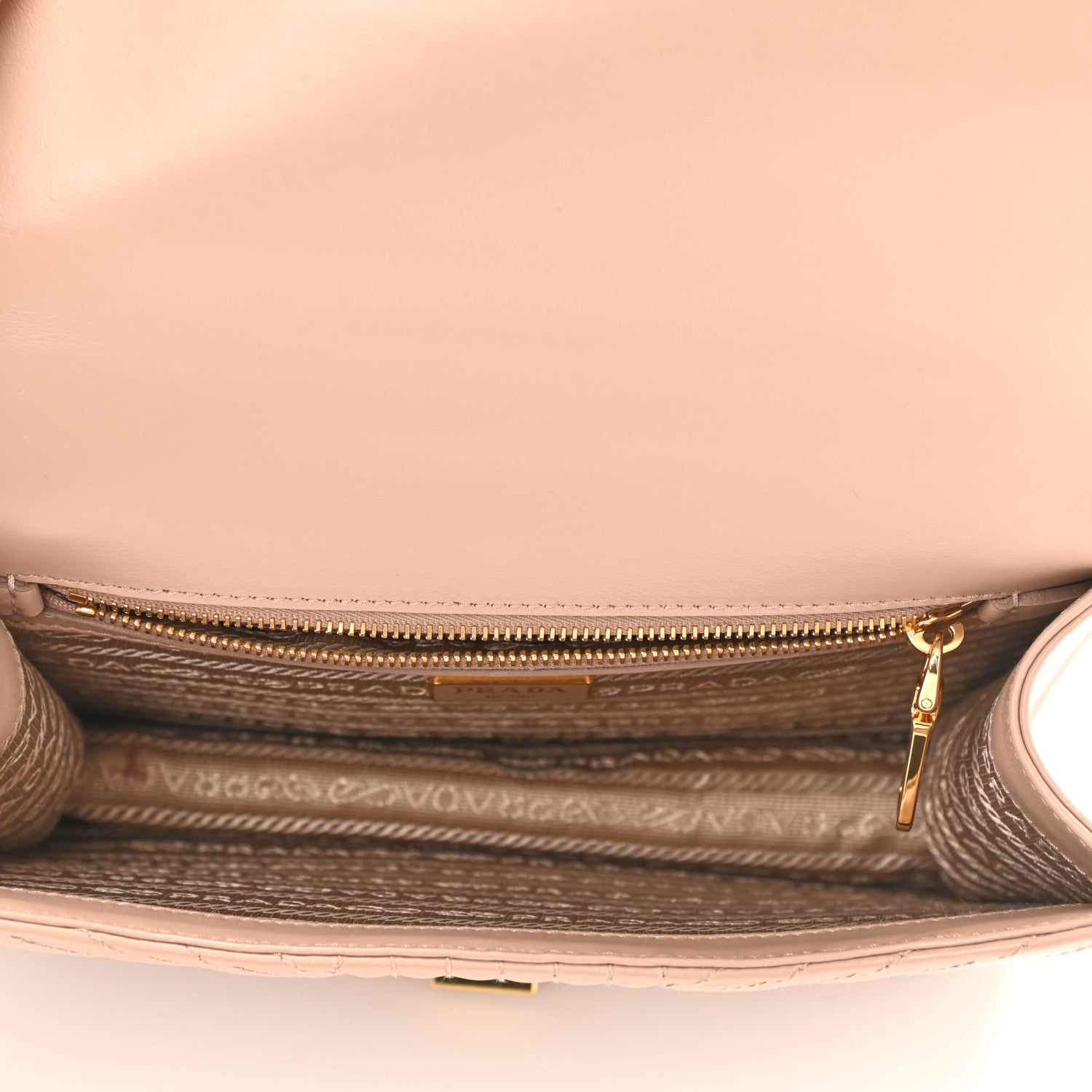Prada Nappa Quilted Lock Shoulder Bag Cammeo 5 of 9