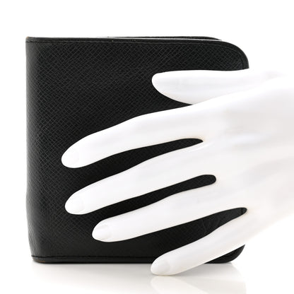 Louis Vuitton Taiga Zip Wallet Black 2 of 10