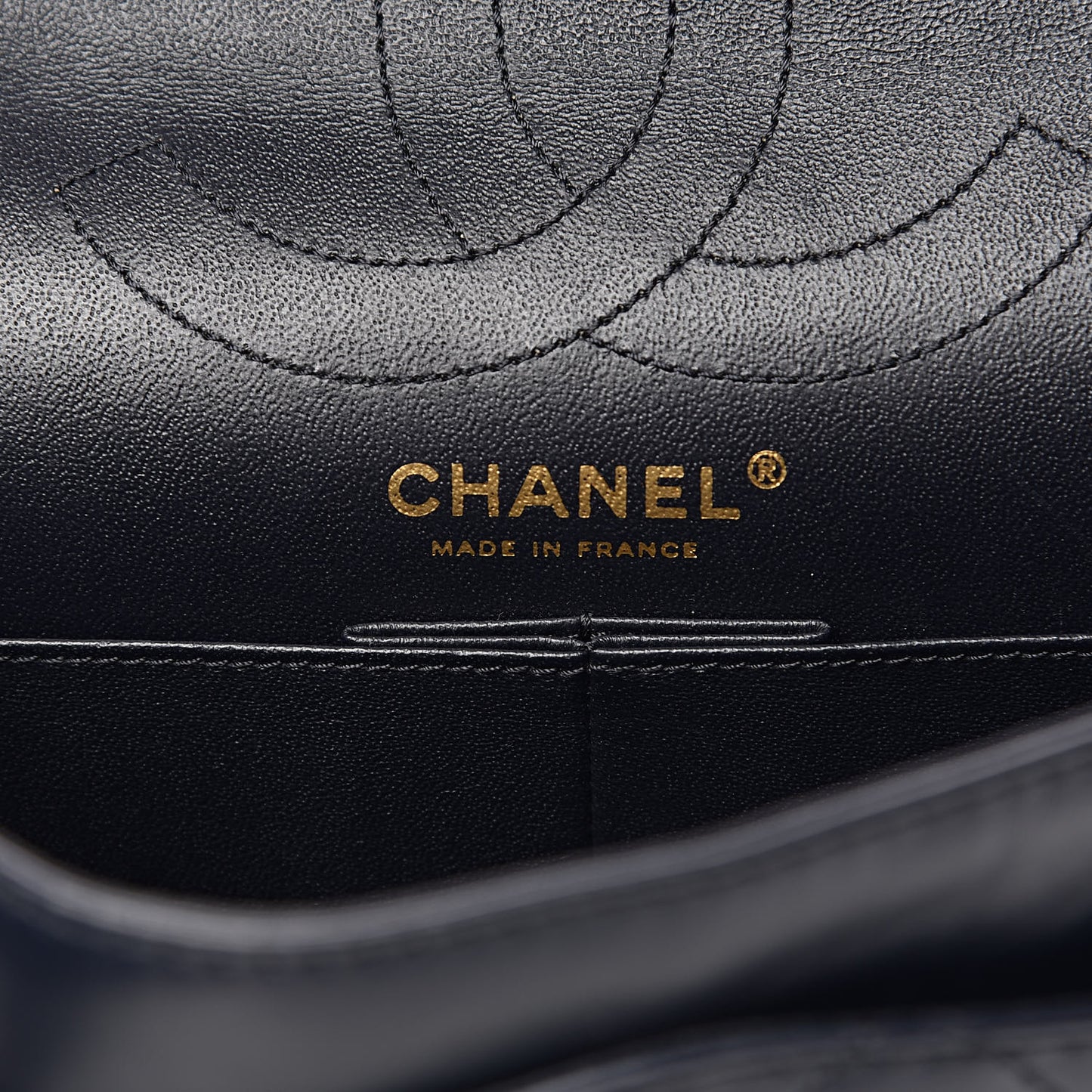 Aged Calfskin Quilted 2.55 Reissue 226 Flap Navy Blue