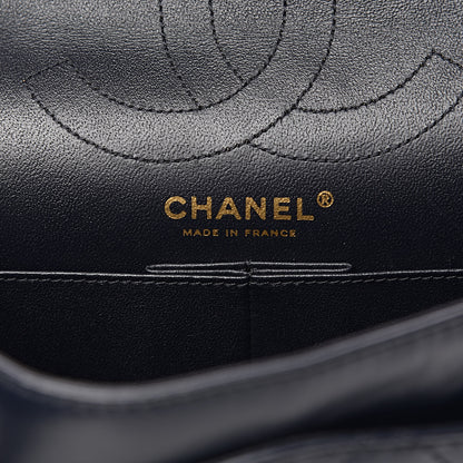 Chanel Aged Calfskin Quilted 2.55 Reissue 226 Flap Navy Blue 6 of 10