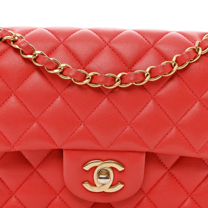 Chanel Lambskin Quilted Small Double Flap Red 5 of 14