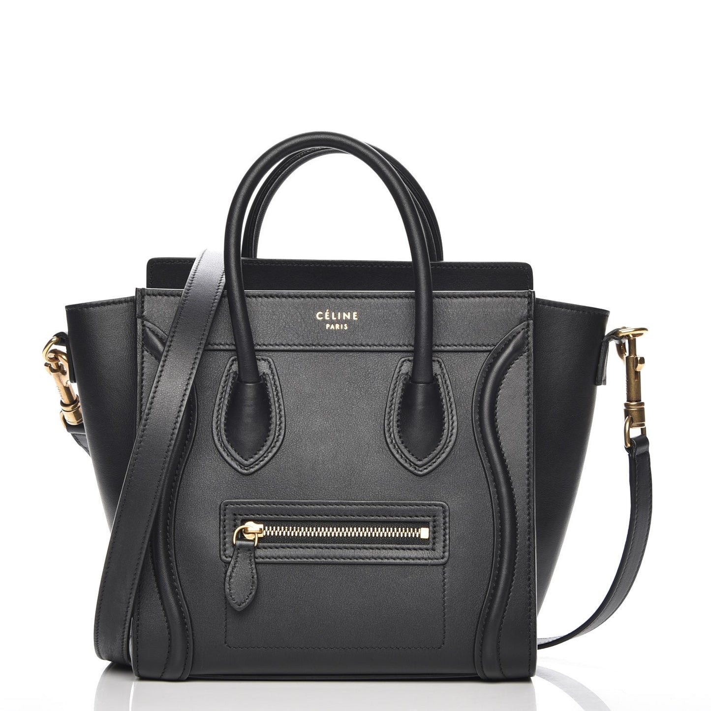 Smooth Calfskin Nano Luggage Black