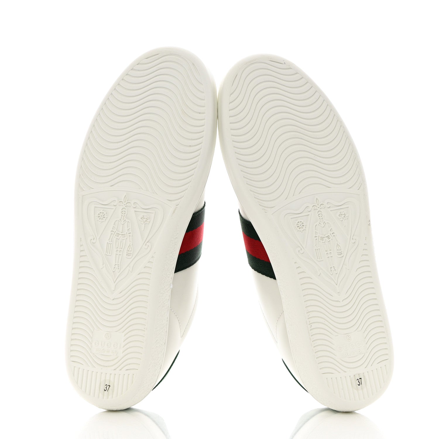 Gucci X DISNEY Calfskin Miro Soft Web Donald Duck Womens Ace Sneakers 37 White New Shamarock 5 of 9