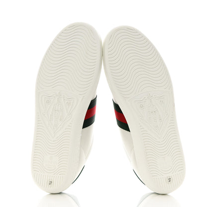 Gucci X DISNEY Calfskin Miro Soft Web Donald Duck Womens Ace Sneakers 37 White New Shamarock 5 of 9