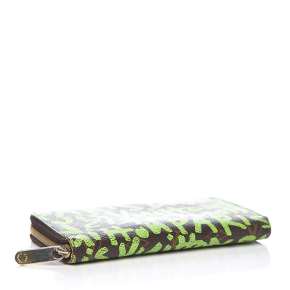 Louis Vuitton Monogram Graffiti Zippy Wallet Green 4 of 15