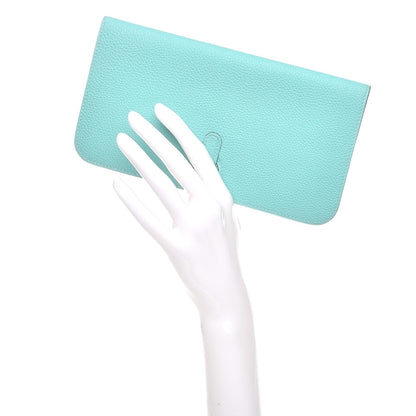 Hermes Togo Dogon Recto Verso Wallet Bleu Atoll 2 of 7