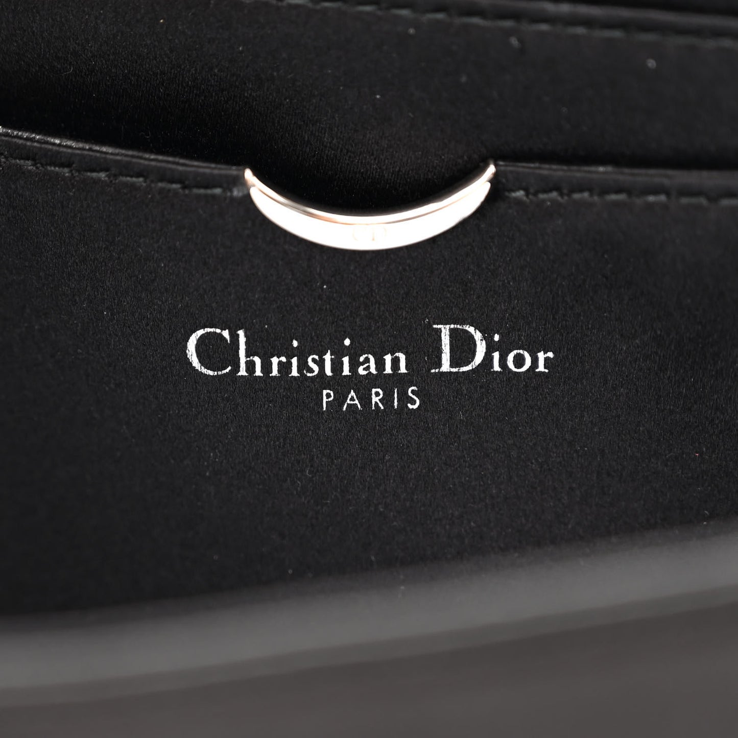 Satin CD Box Clutch with Chain Black