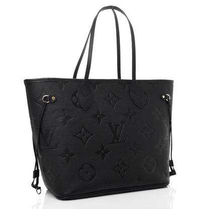 Louis Vuitton Empreinte Monogram Giant Neverfull MM Black 3 of 9