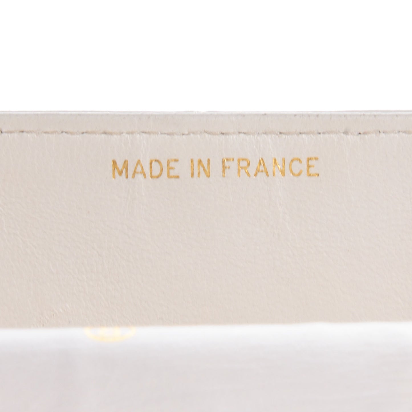 Lambskin Medium Single Flap White