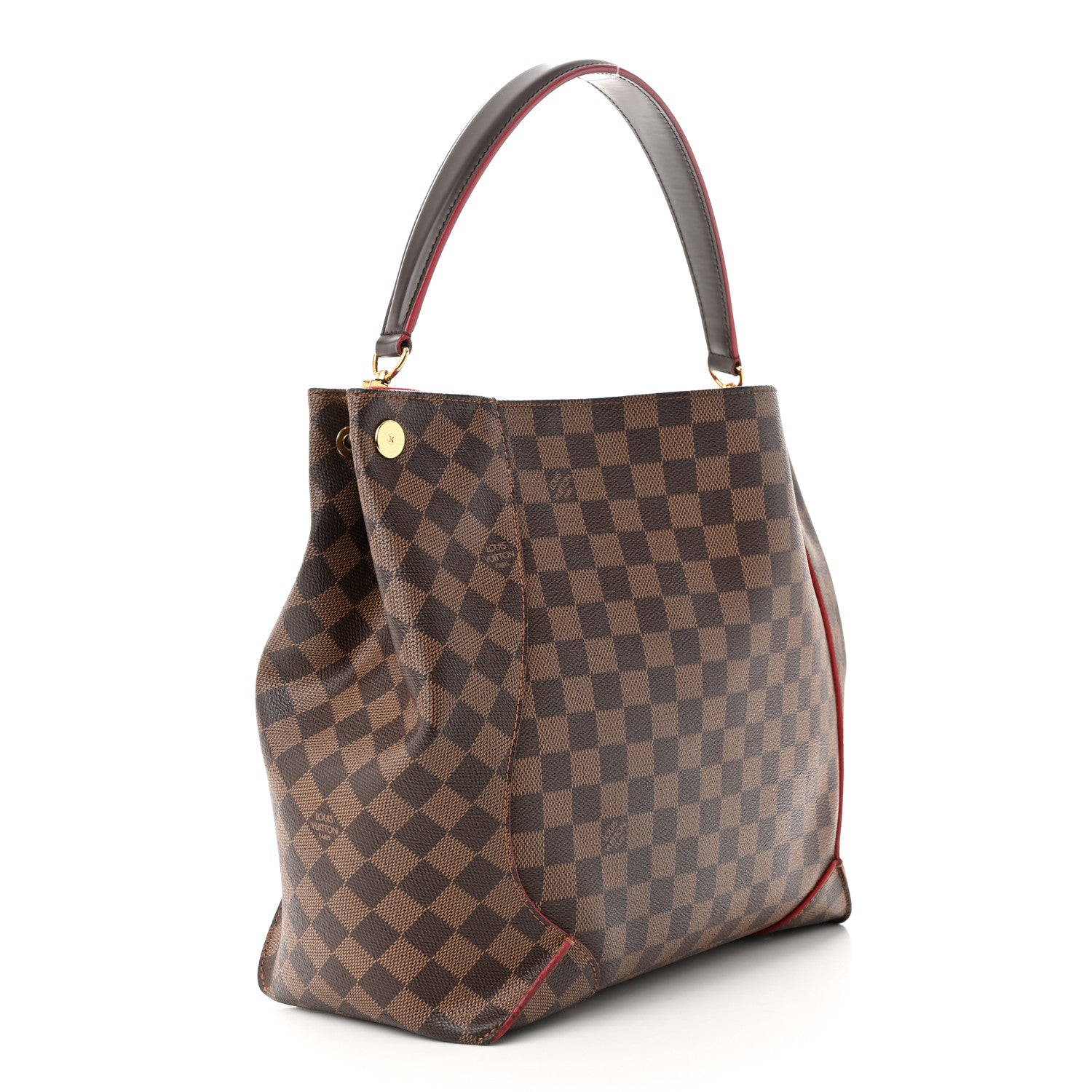 Louis Vuitton Damier Ebene Caissa Hobo Cherry 3 of 10