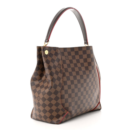 Louis Vuitton Damier Ebene Caissa Hobo Cherry 3 of 10